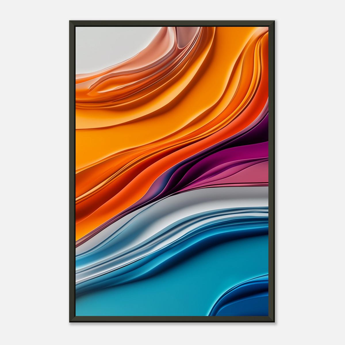 Colorful Fluidity | Metal Frame-MystBit Store