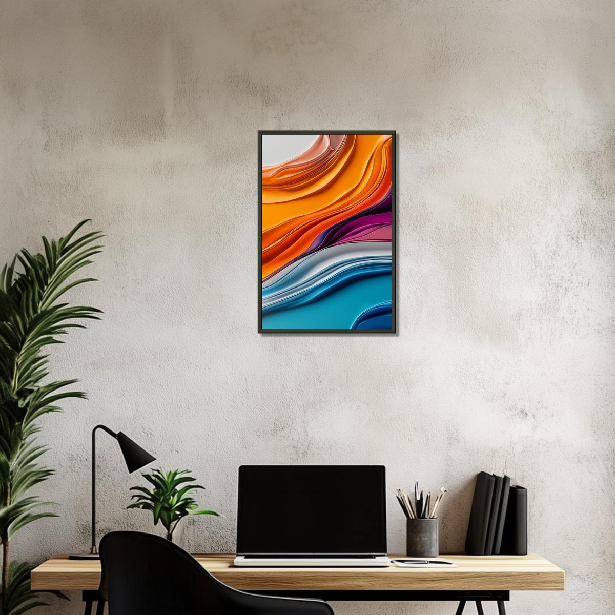 Colorful Fluidity | Metal Frame-MystBit Store