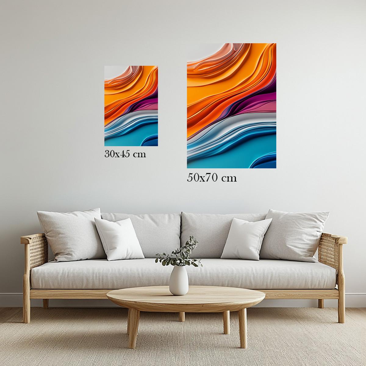 Colorful Fluidity | Metal Frame-MystBit Store