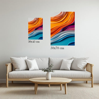 Colorful Fluidity | Metal Frame-MystBit Store