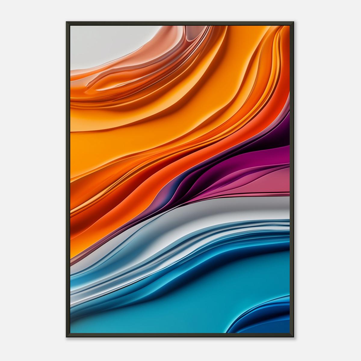 Colorful Fluidity | Metal Frame-MystBit Store