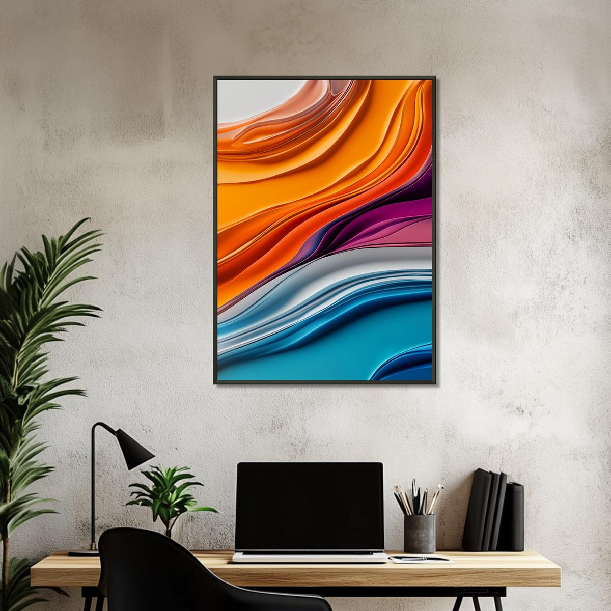 Colorful Fluidity | Metal Frame-MystBit Store