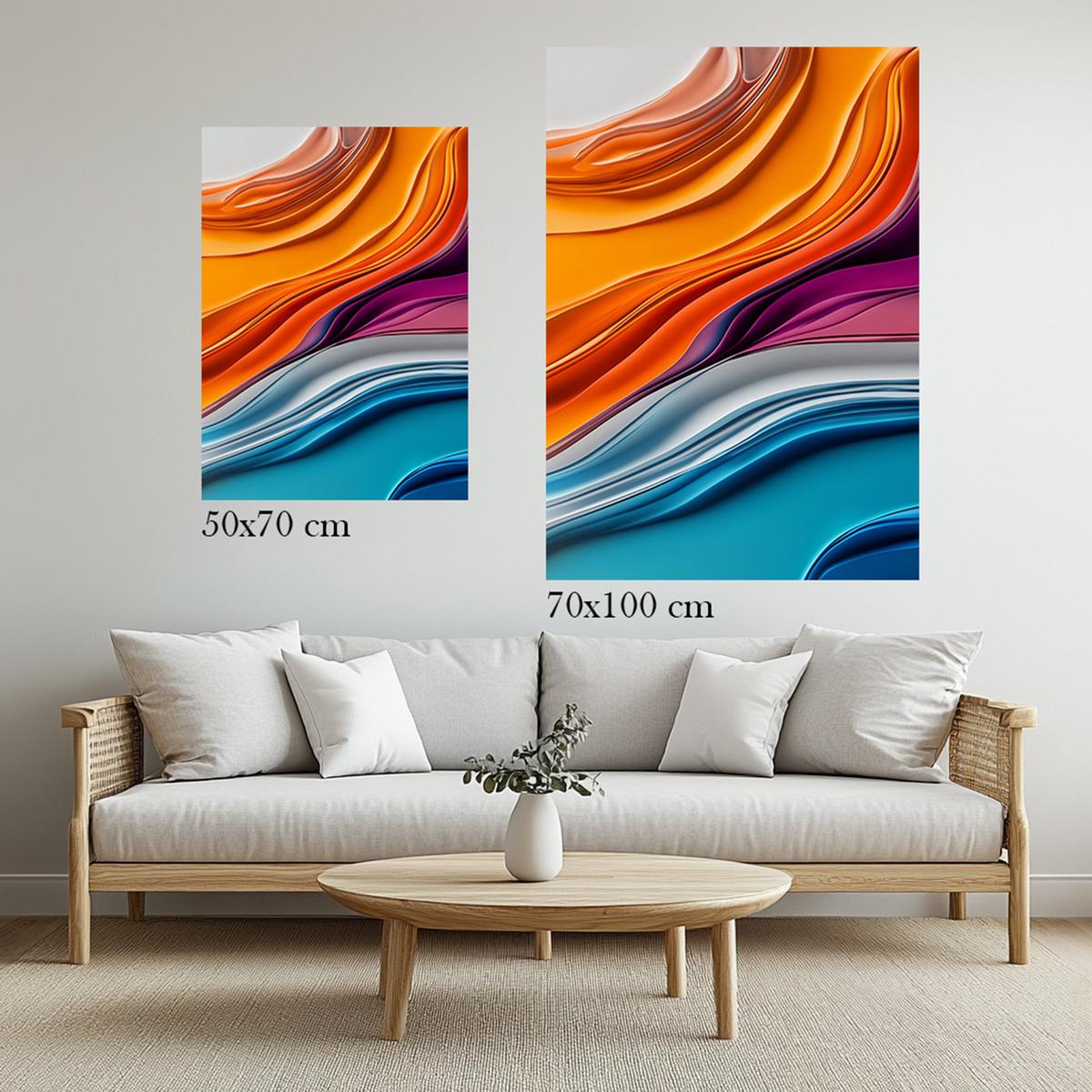 Colorful Fluidity | Metal Frame-MystBit Store