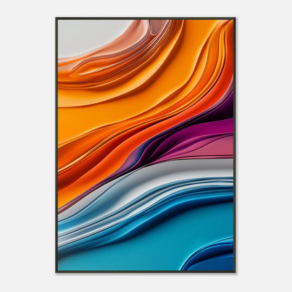 Colorful Fluidity | Metal Frame-MystBit Store