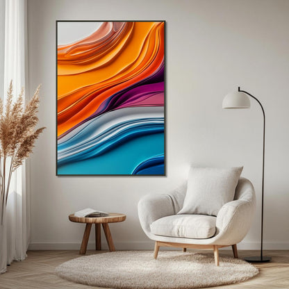 Colorful Fluidity | Metal Frame-MystBit Store