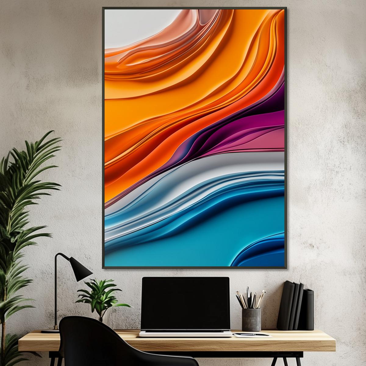Colorful Fluidity | Metal Frame-MystBit Store