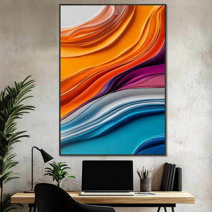 Colorful Fluidity | Metal Frame-MystBit Store