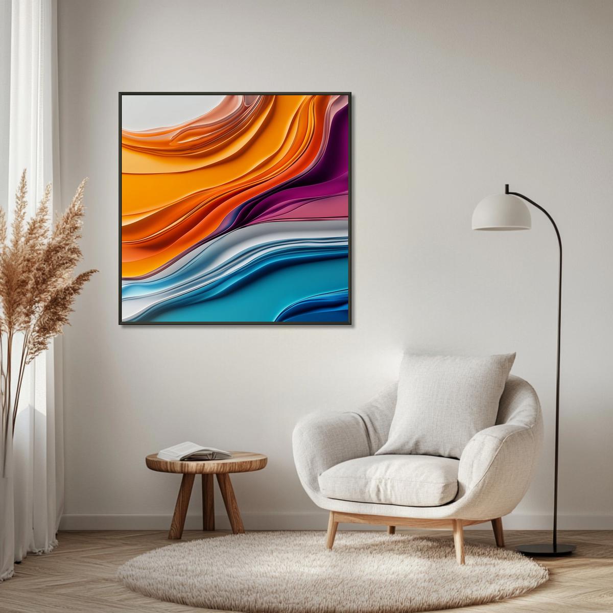 Colorful Fluidity | Metal Frame-MystBit Store