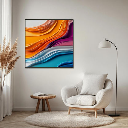 Colorful Fluidity | Metal Frame-MystBit Store
