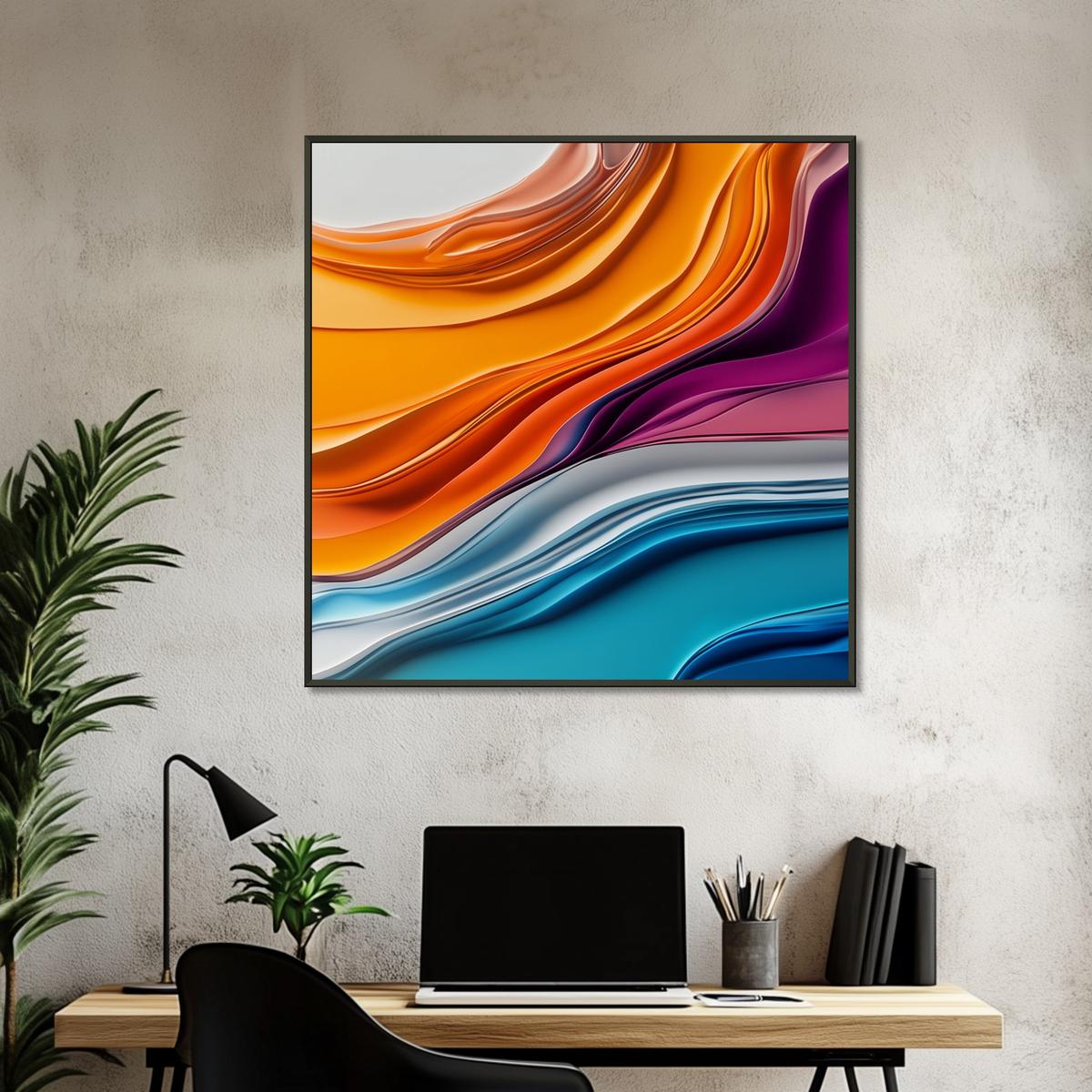 Colorful Fluidity | Metal Frame-MystBit Store