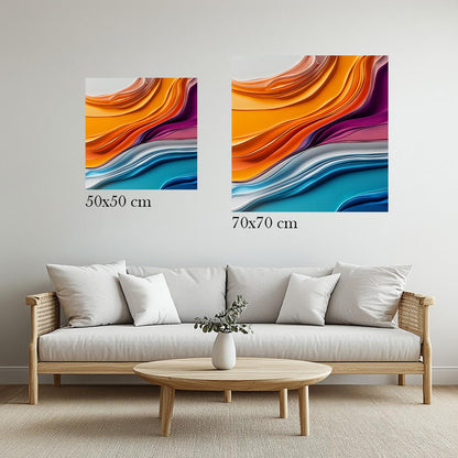 Colorful Fluidity | Metal Frame-MystBit Store