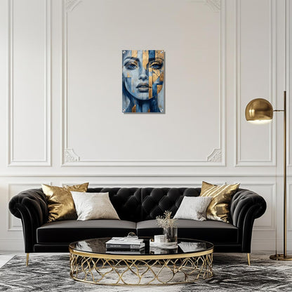 Gold and Geometry | Acrylic Glass-MystBit Store