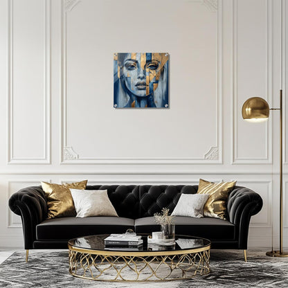 Gold and Geometry | Acrylic Glass-MystBit Store