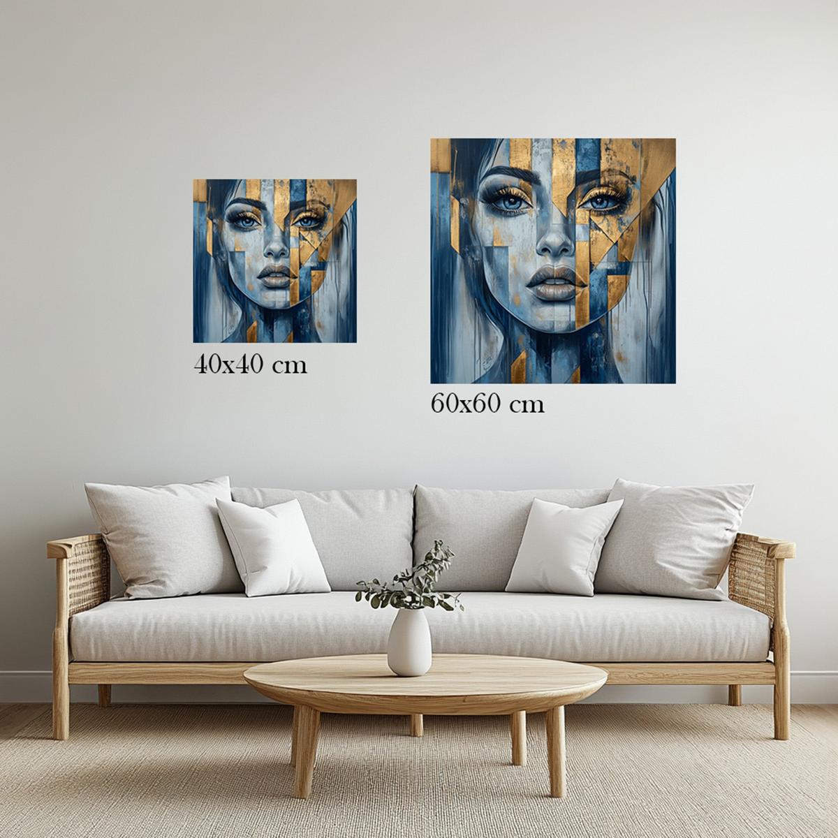 Gold and Geometry | Acrylic Glass-MystBit Store
