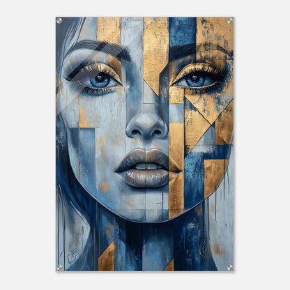 Gold and Geometry | Acrylic Glass-MystBit Store