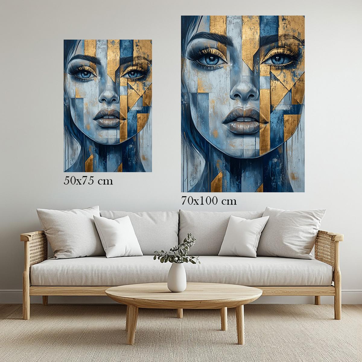 Gold and Geometry | Acrylic Glass-MystBit Store