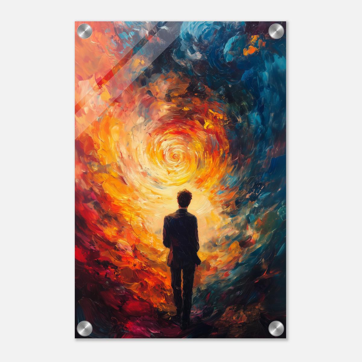 Journey through fiery Flames | Acrylic Glass-MystBit Store