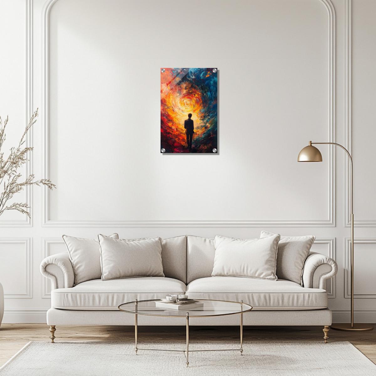 Journey through fiery Flames | Acrylic Glass-MystBit Store