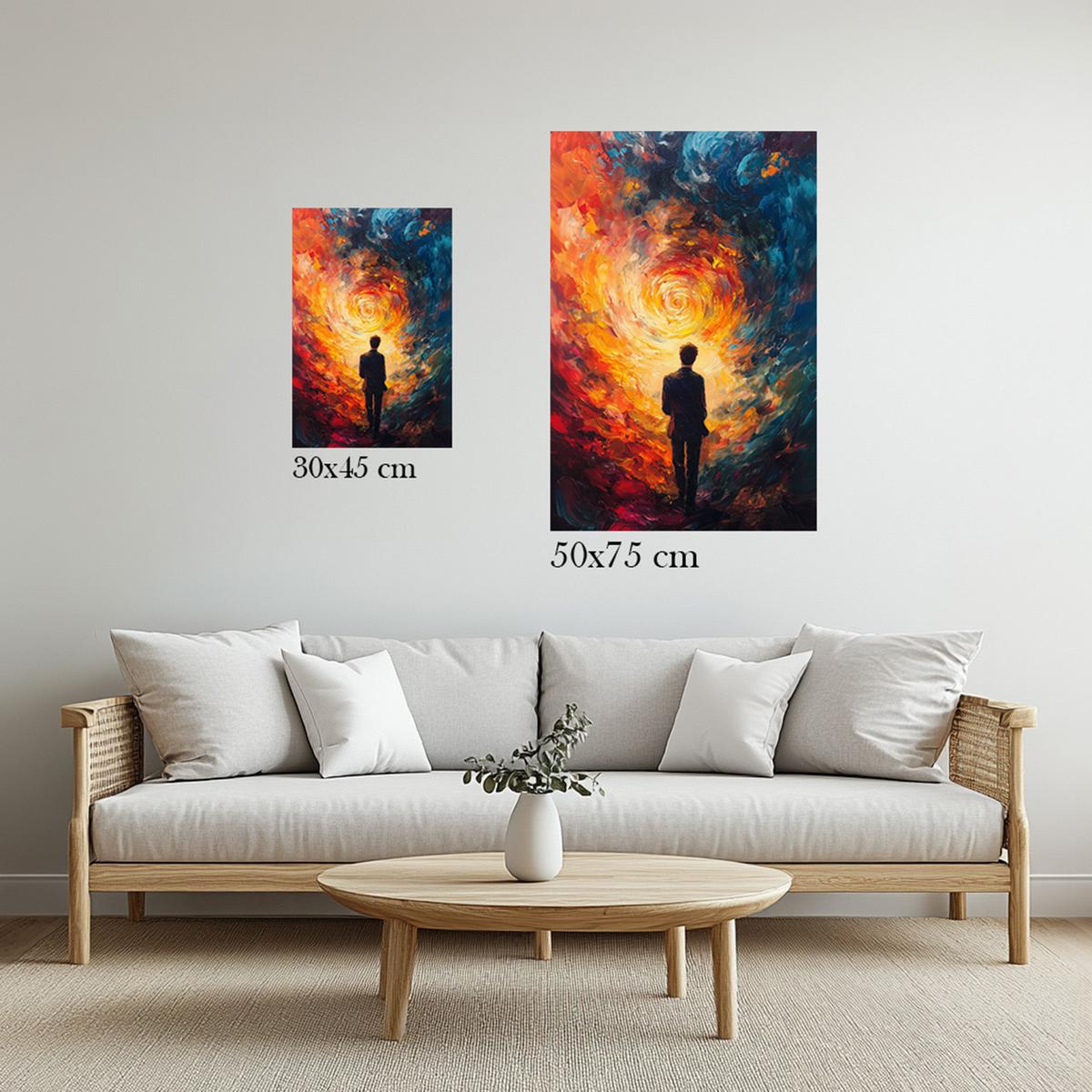 Journey through fiery Flames | Acrylic Glass-MystBit Store