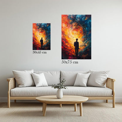 Journey through fiery Flames | Acrylic Glass-MystBit Store