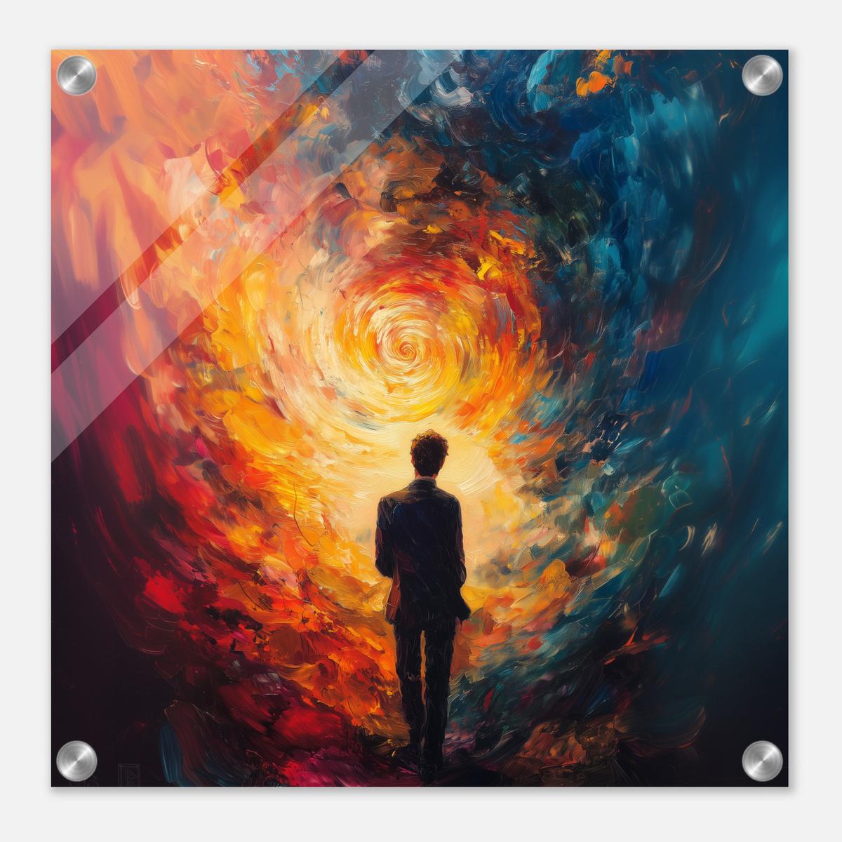 Journey through fiery Flames | Acrylic Glass-MystBit Store