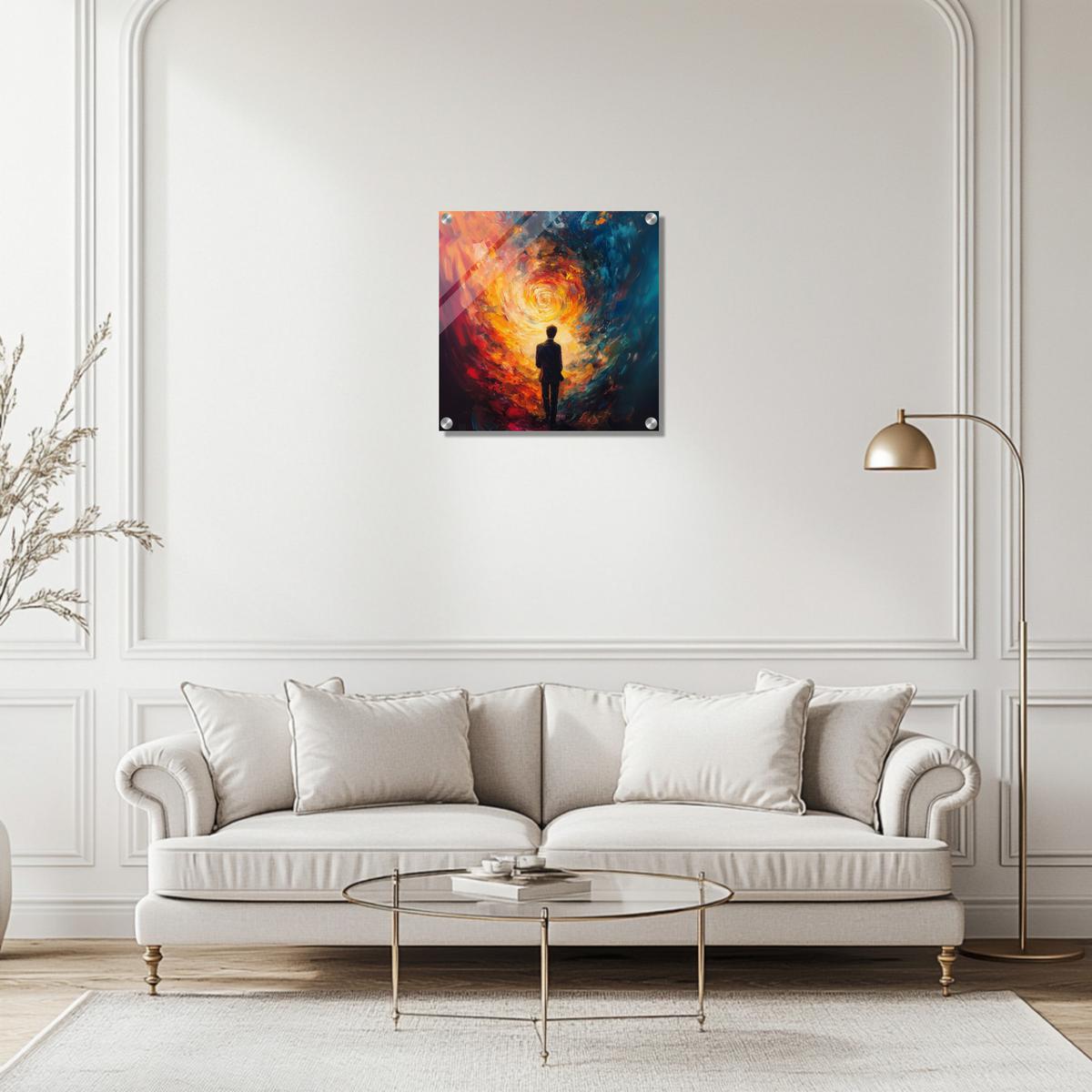 Journey through fiery Flames | Acrylic Glass-MystBit Store
