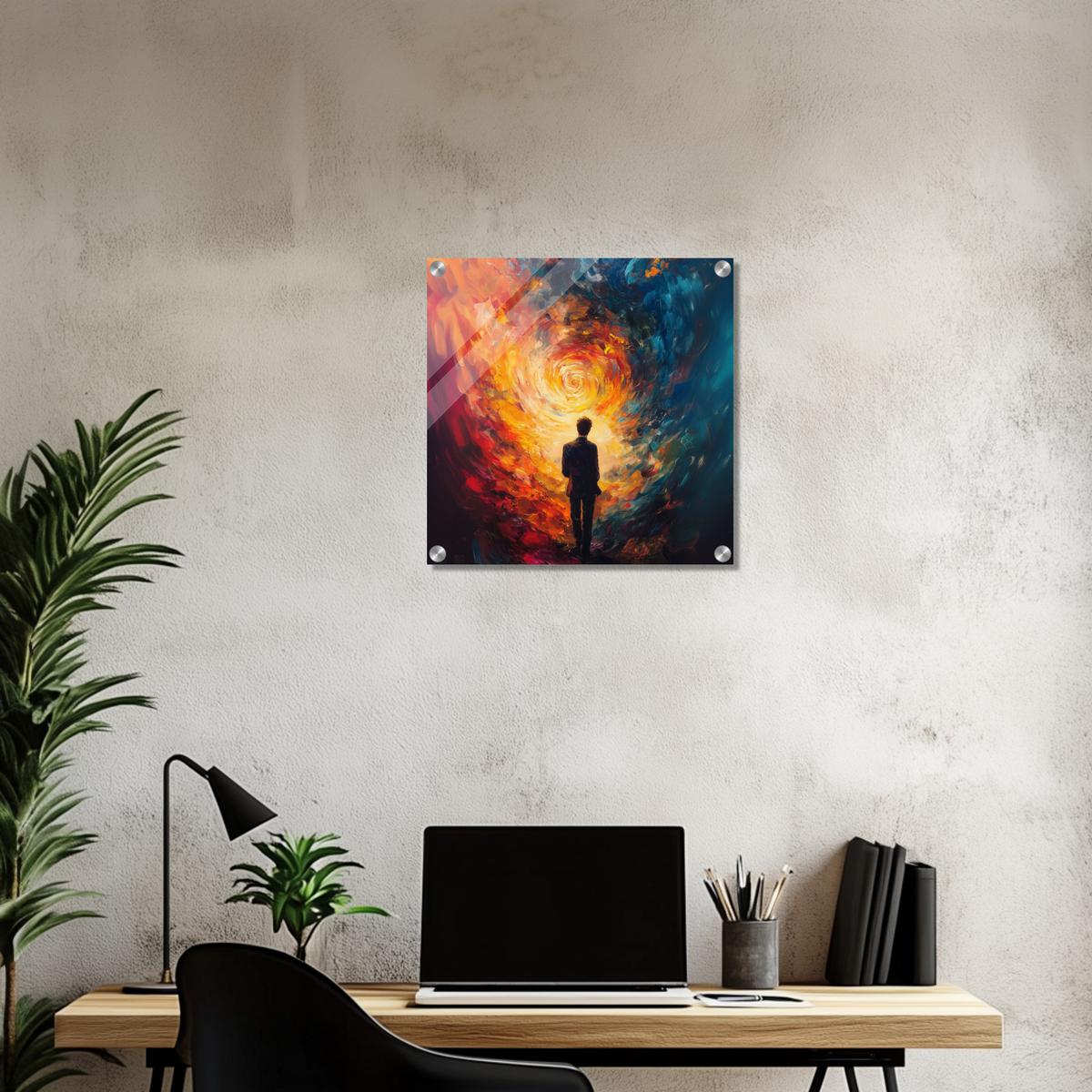 Journey through fiery Flames | Acrylic Glass-MystBit Store