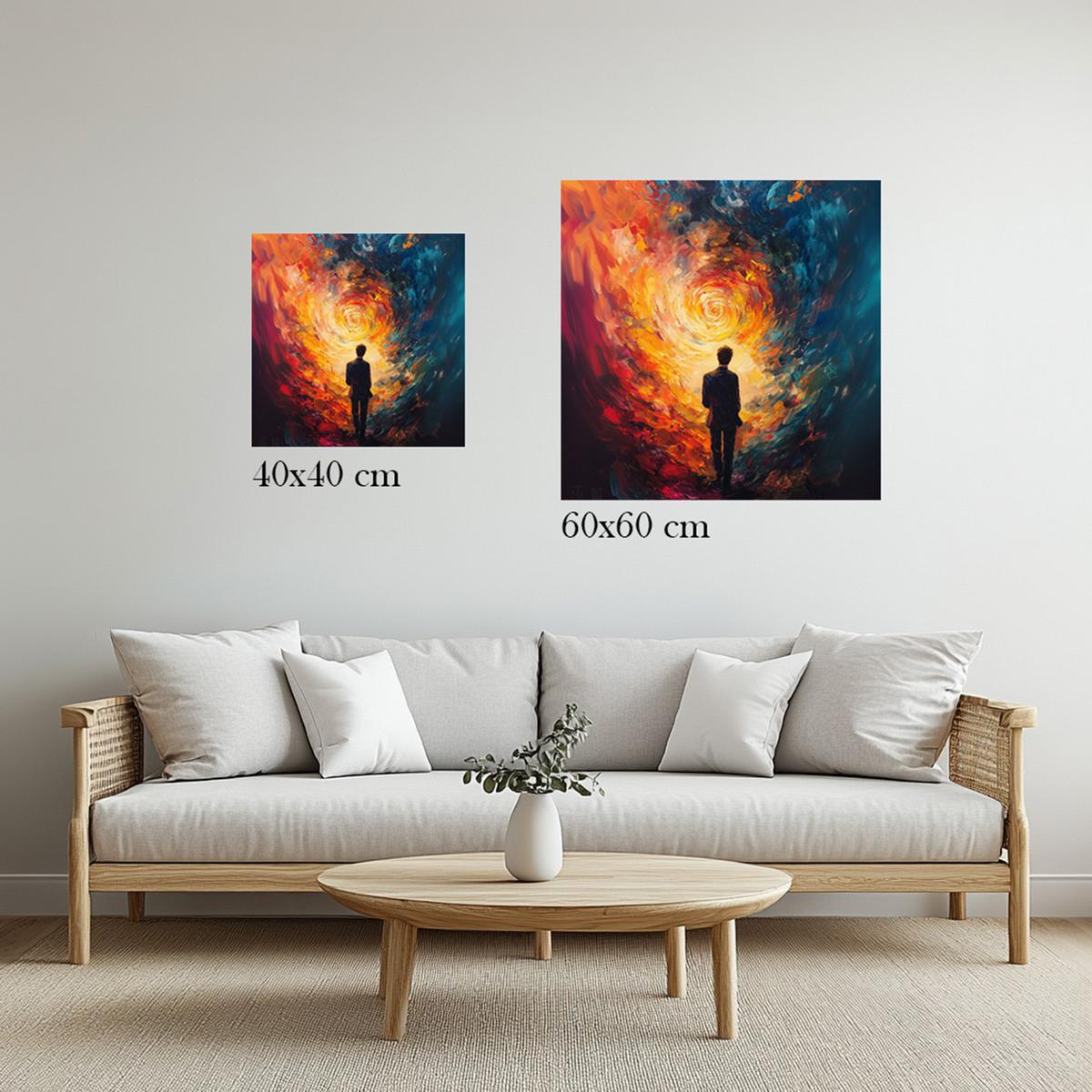 Journey through fiery Flames | Acrylic Glass-MystBit Store