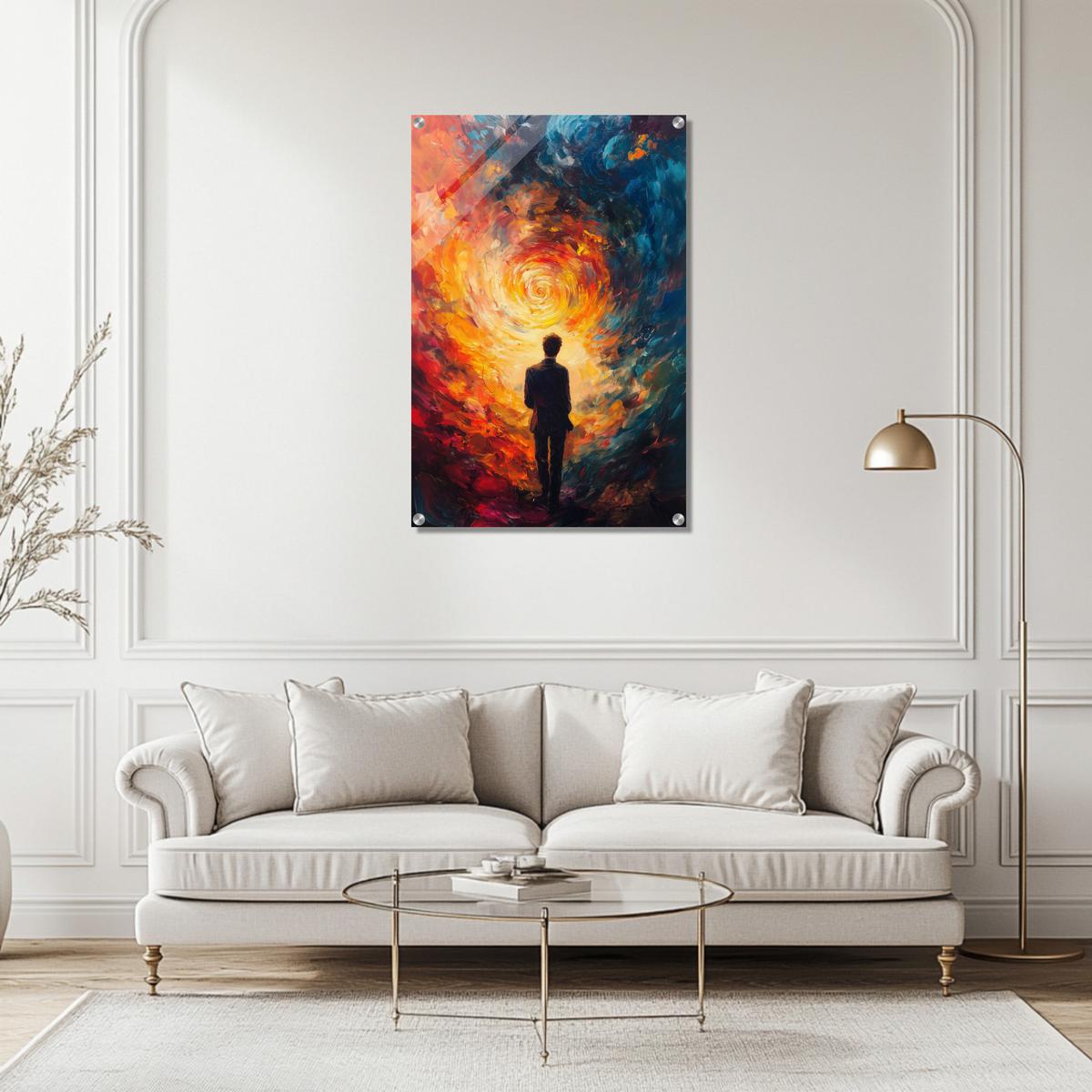 Journey through fiery Flames | Acrylic Glass-MystBit Store