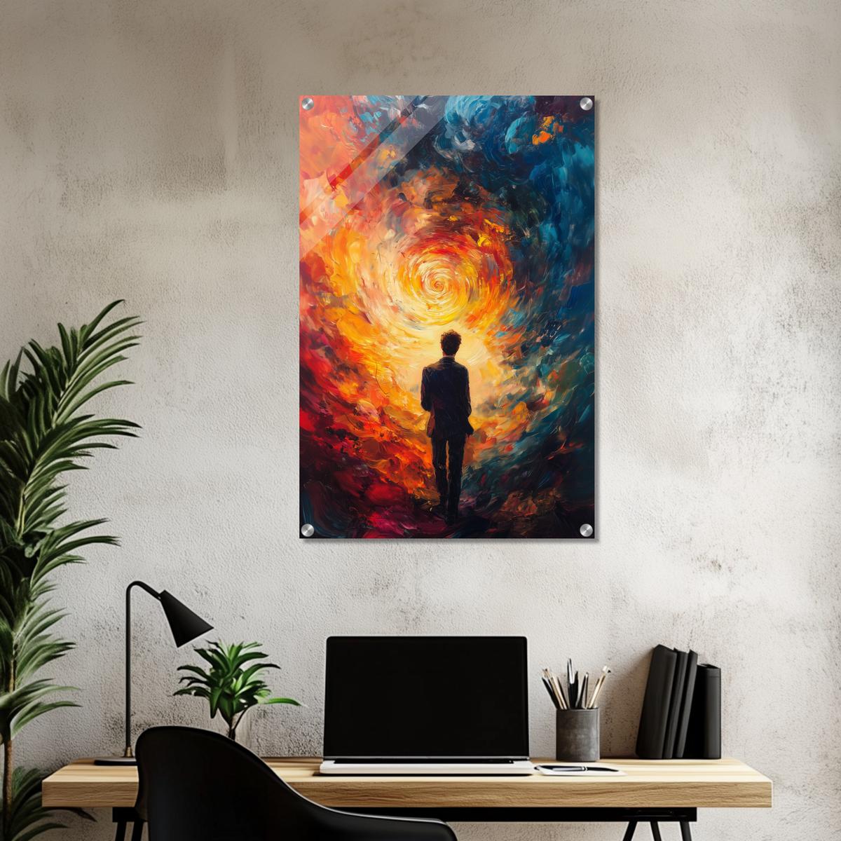 Journey through fiery Flames | Acrylic Glass-MystBit Store
