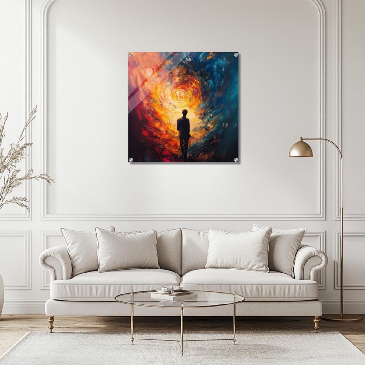Journey through fiery Flames | Acrylic Glass-MystBit Store