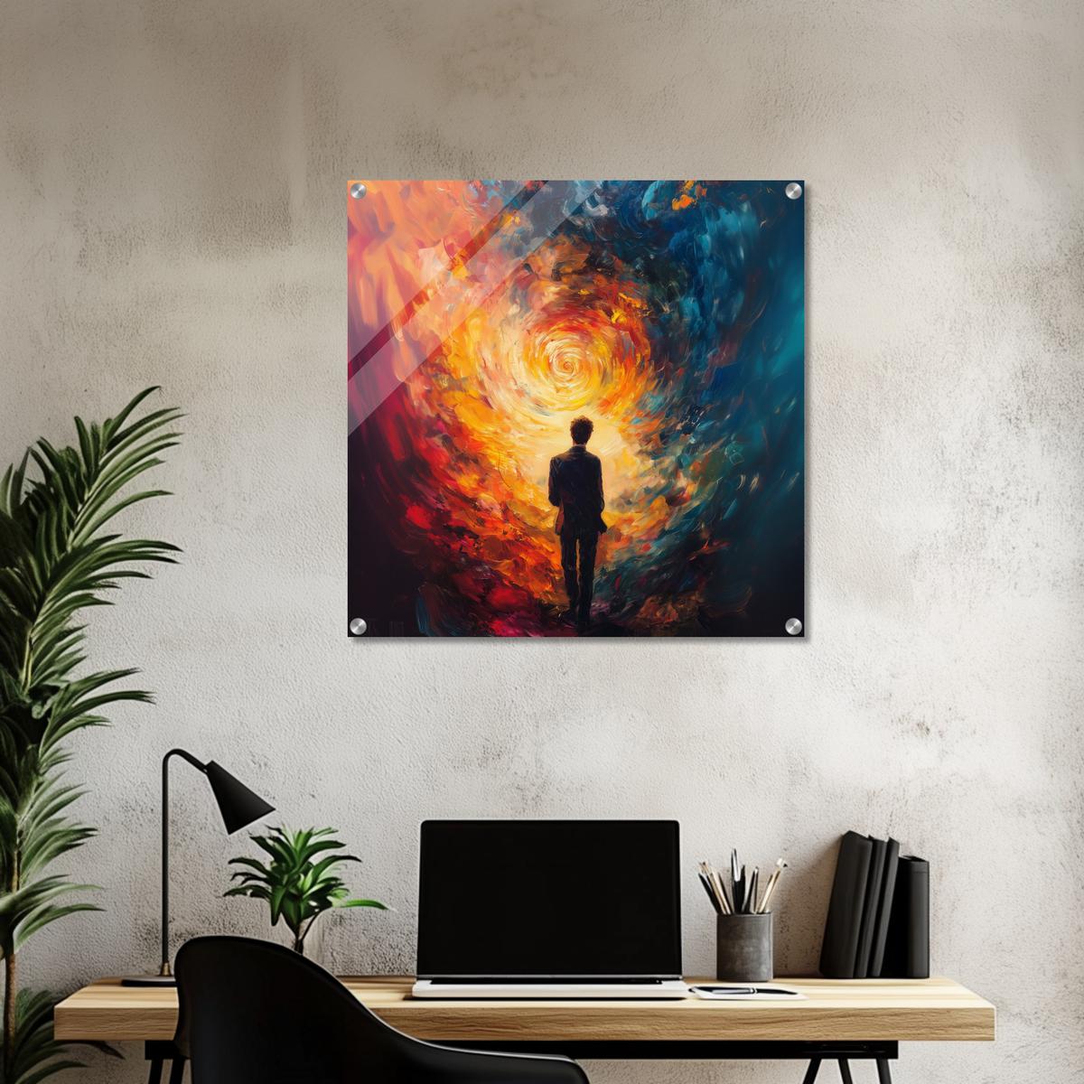 Journey through fiery Flames | Acrylic Glass-MystBit Store