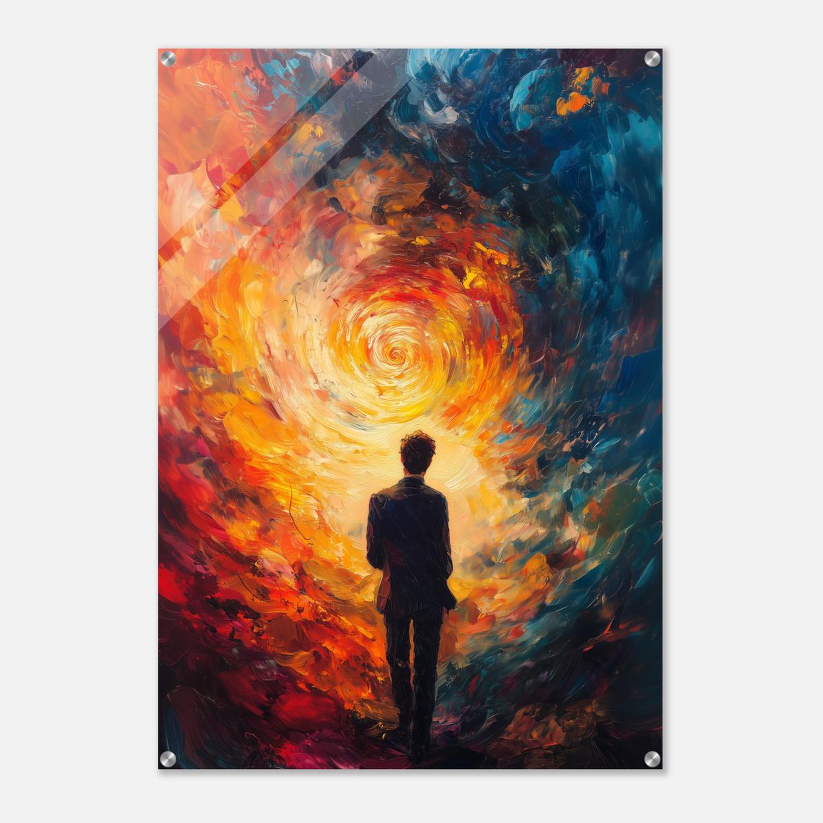 Journey through fiery Flames | Acrylic Glass-MystBit Store