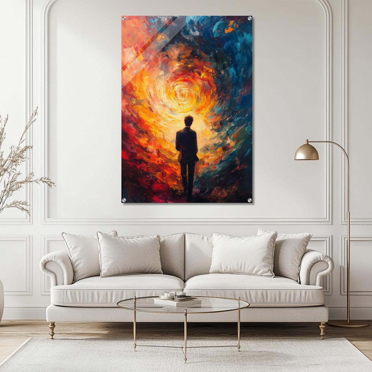 Journey through fiery Flames | Acrylic Glass-MystBit Store