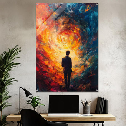 Journey through fiery Flames | Acrylic Glass-MystBit Store