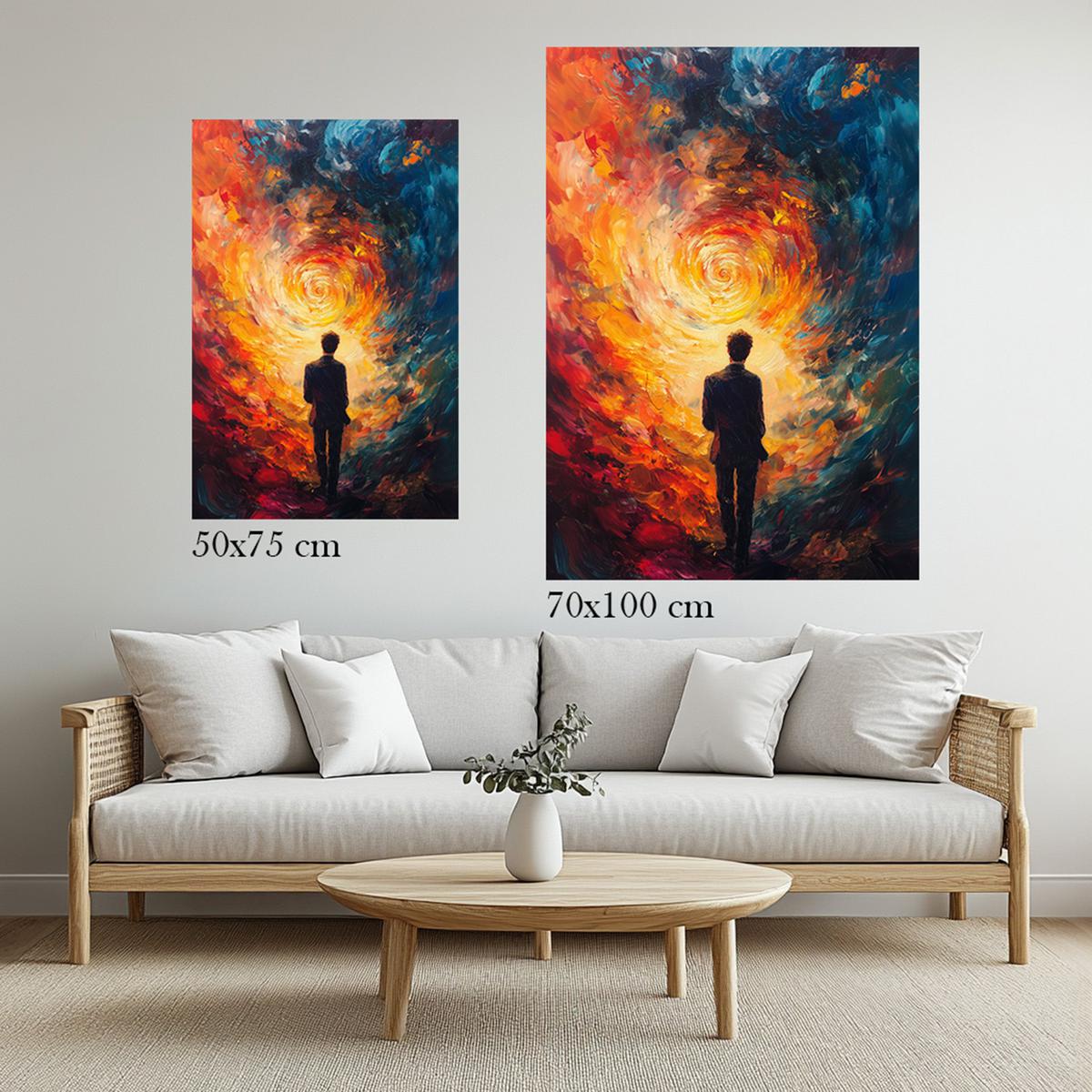 Journey through fiery Flames | Acrylic Glass-MystBit Store