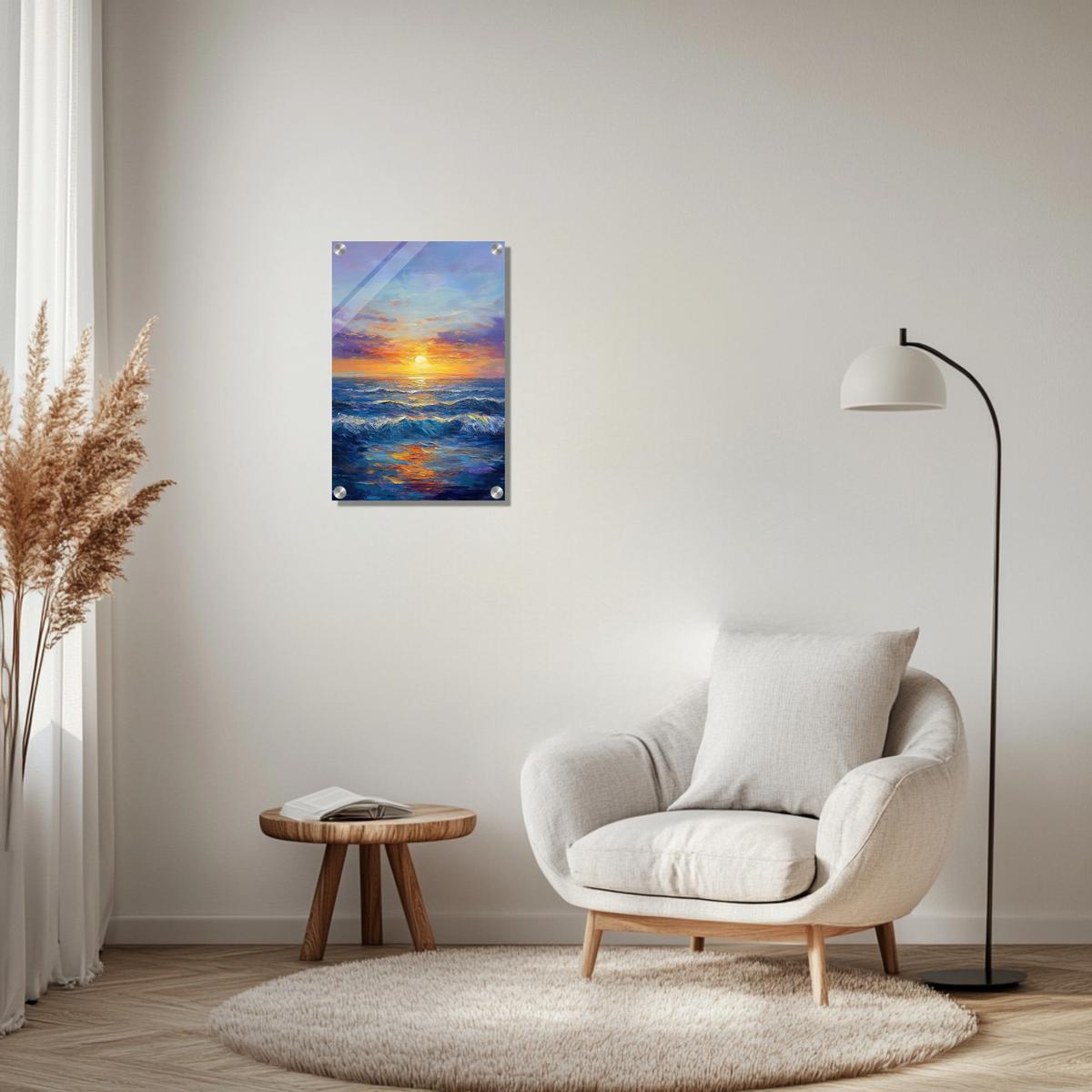 Ocean Horizon Glow | Acrylic Glass-MystBit Store