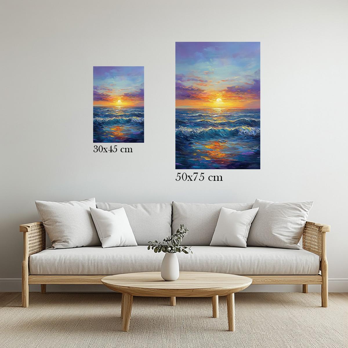 Ocean Horizon Glow | Acrylic Glass-MystBit Store