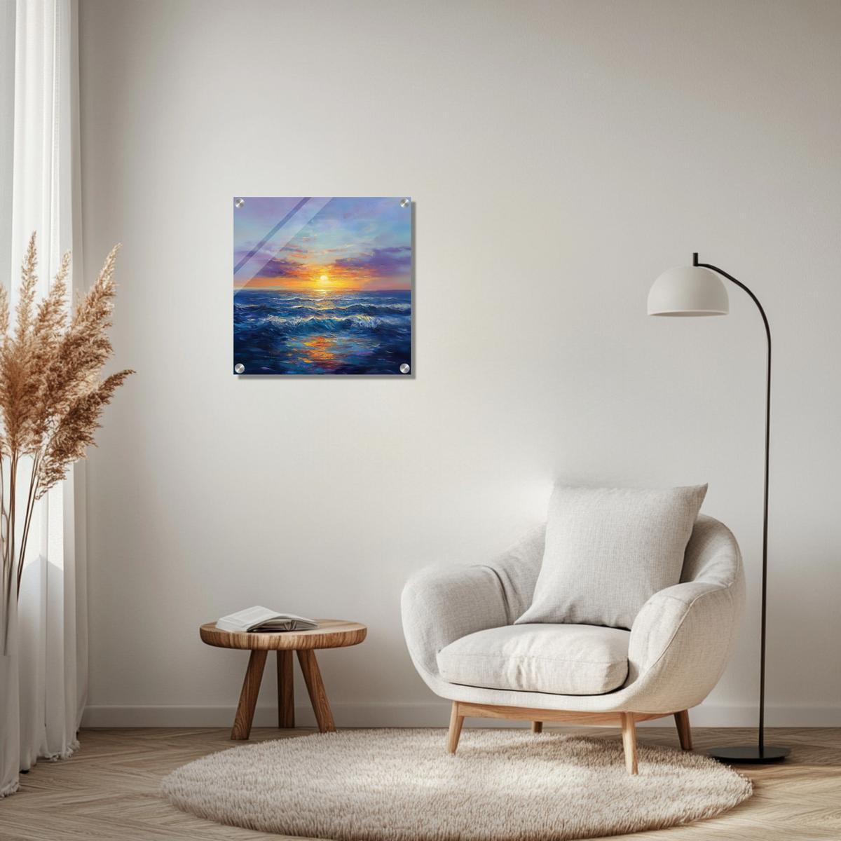 Ocean Horizon Glow | Acrylic Glass-MystBit Store