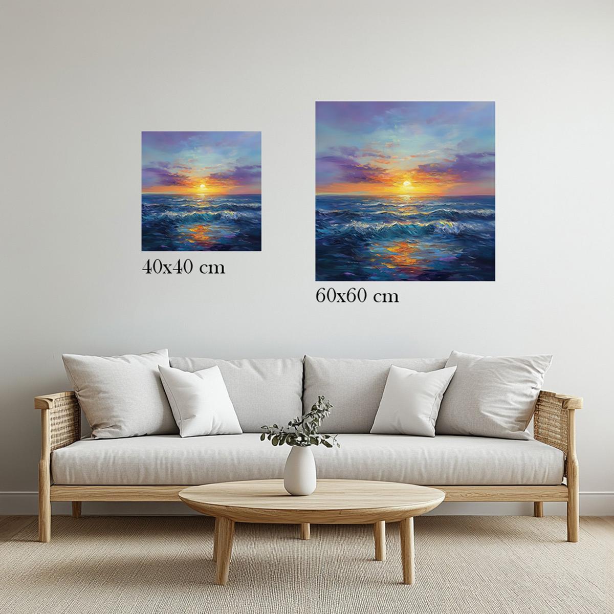 Ocean Horizon Glow | Acrylic Glass-MystBit Store