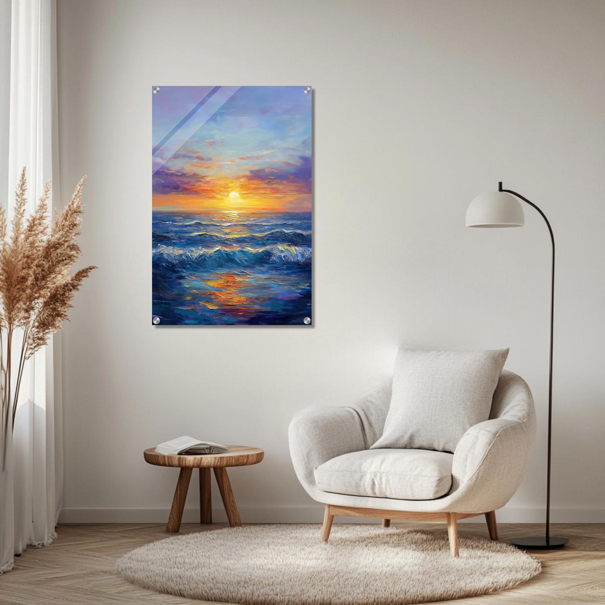 Ocean Horizon Glow | Acrylic Glass-MystBit Store
