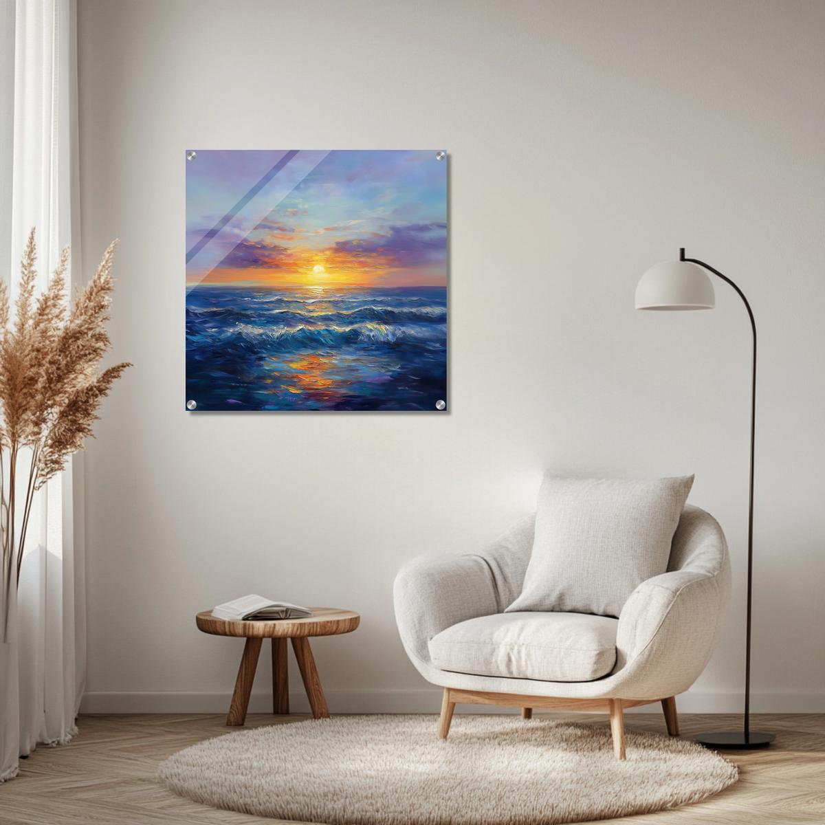 Ocean Horizon Glow | Acrylic Glass-MystBit Store