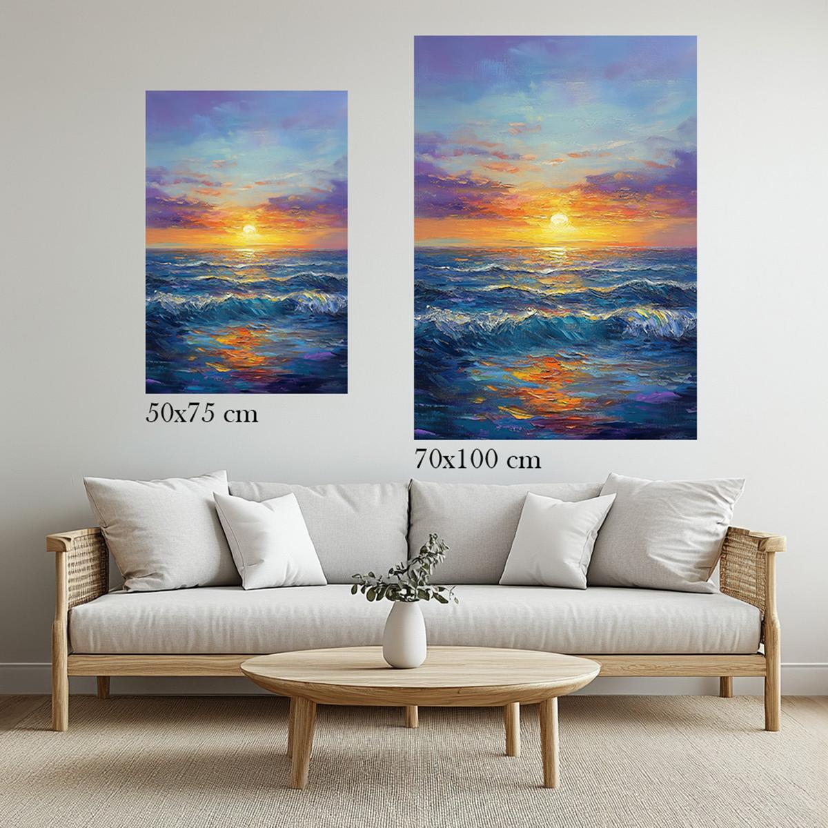 Ocean Horizon Glow | Acrylic Glass-MystBit Store