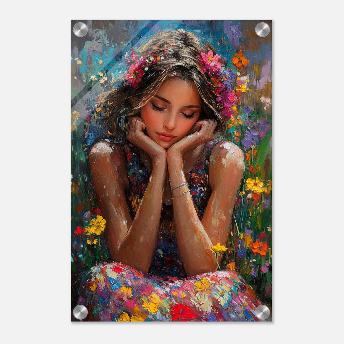 Petals and Peace | Acrylic Glass-MystBit Store