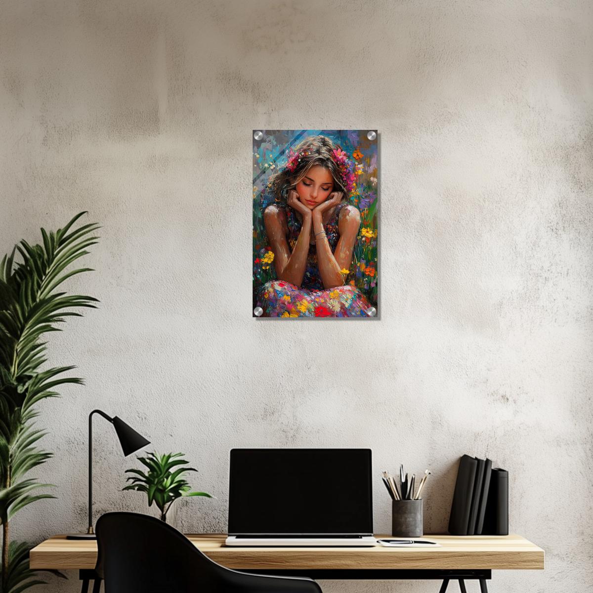 Petals and Peace | Acrylic Glass-MystBit Store