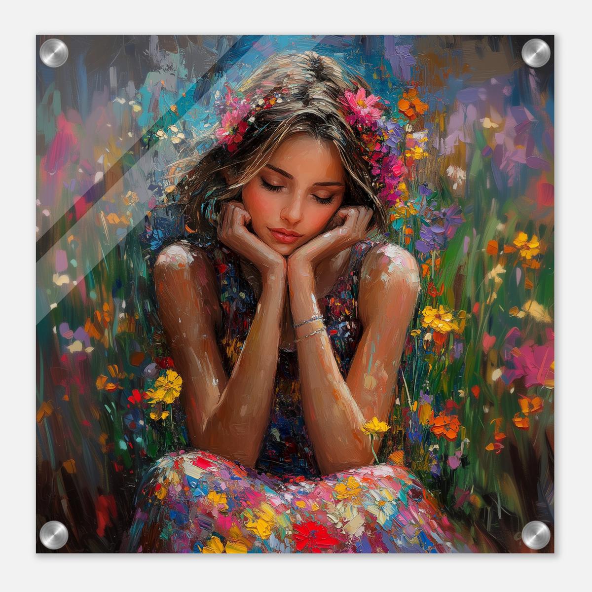 Petals and Peace | Acrylic Glass-MystBit Store