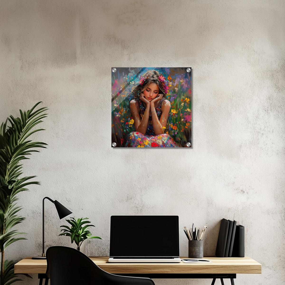 Petals and Peace | Acrylic Glass-MystBit Store