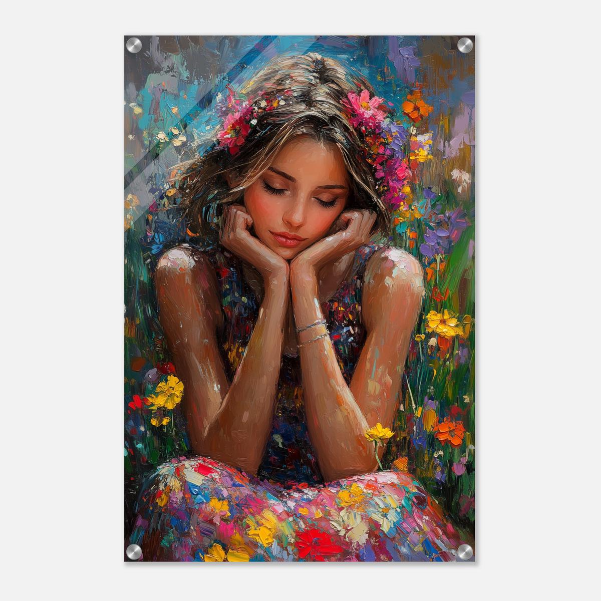 Petals and Peace | Acrylic Glass-MystBit Store