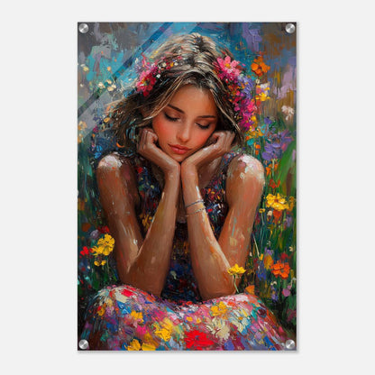 Petals and Peace | Acrylic Glass-MystBit Store