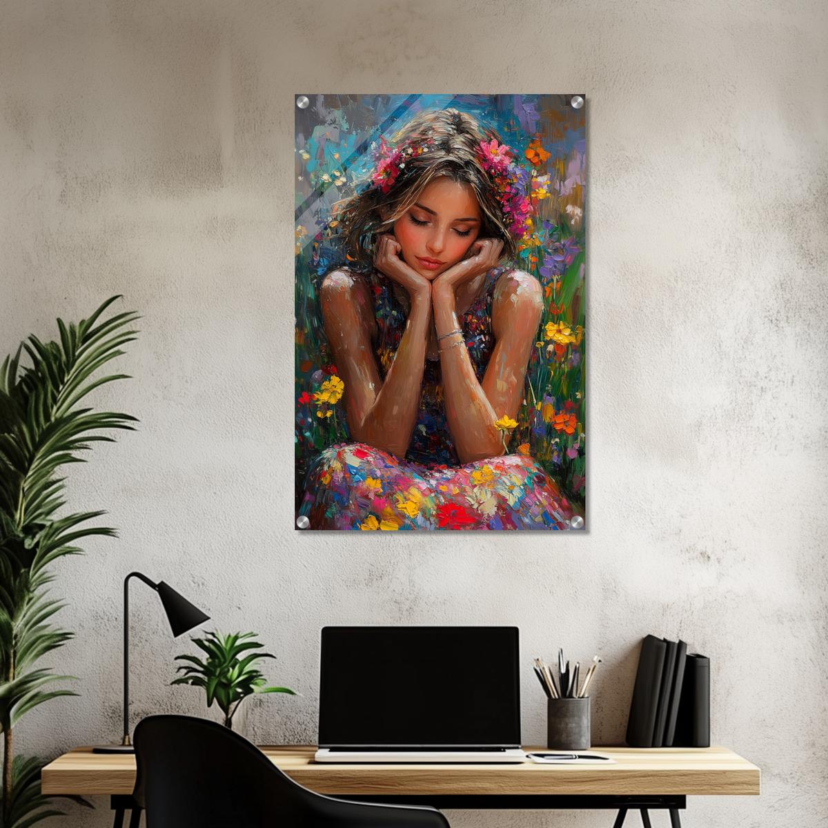 Petals and Peace | Acrylic Glass-MystBit Store